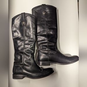 Frye Melissa Button Boot Black Size 6